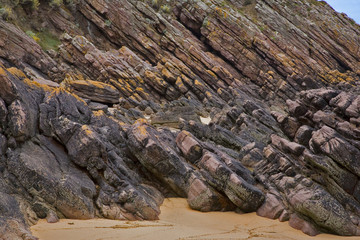 Fototapeta na wymiar Bretagne : cap d'Erquy : rochers