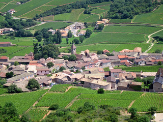 Fototapeta na wymiar un village en Bourgogne