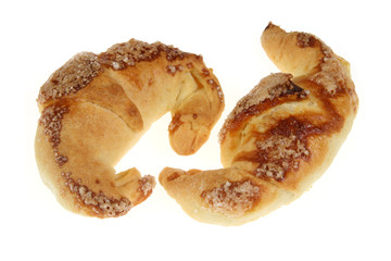 Small crescent rolls or croissants - sweet breakfast snacks