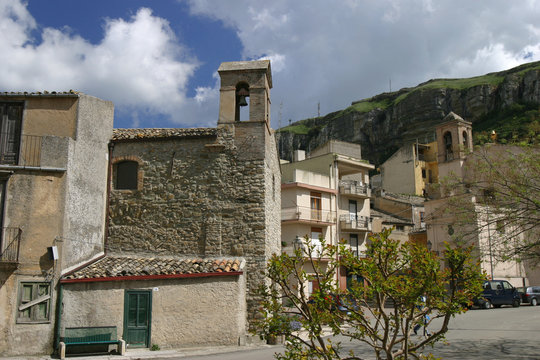 Der Mafiaort Corleone im Innern von Sizilien, Provinz Palermo
