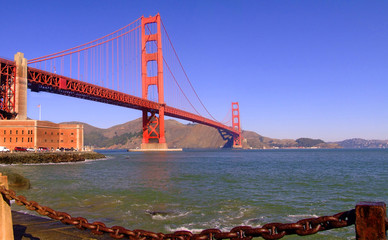 Obraz premium Golden Gate Bridge in san francisco bay