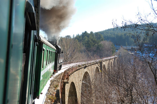 Treno a vapore locomotiva a vapore