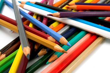 Naklejka premium Coloured pencils