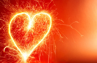 Hot Heart Background