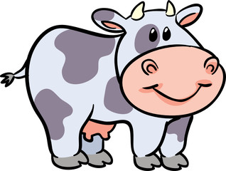 cute cow vector illustration