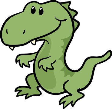 cute T-Rex dinosaur vector illustration