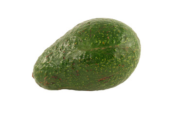 Isolated avocado on a white background