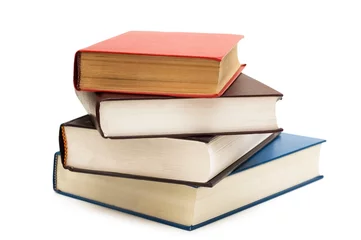 Four books isolated on the white background © Elnur