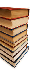 Four books isolated on the white background