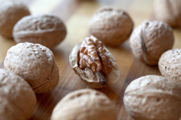 An image of a nuts on neutral background