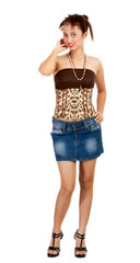 fashion shot of a beautiful woman