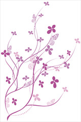 flowers and butterflies 