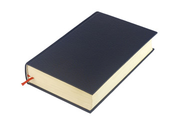 Black book isolated on white background