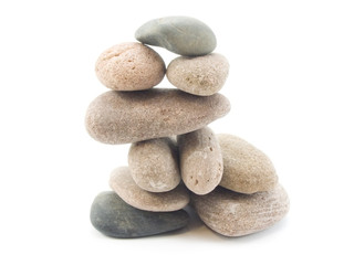 Fototapeta na wymiar Isolated Zen Stones.