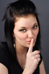 Naklejka premium young woman