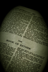 Fototapeta premium bible series,the book of esther old testament finished in sepia
