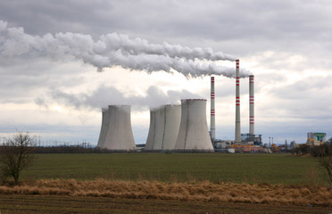 Fototapeta na wymiar Coal power plant