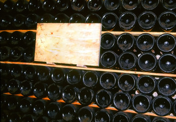 Wine cellar st emilion gironde aquitaine france.