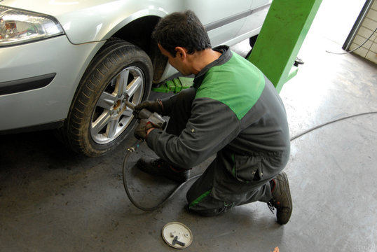 Changement de pneu