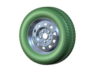 Obraz premium Roue verte