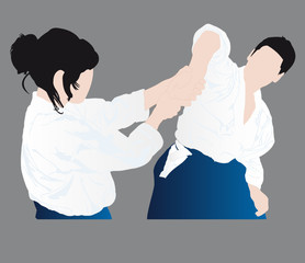 technique d'aikido - sankyo