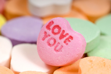 Fototapeta na wymiar Valentine's Candy