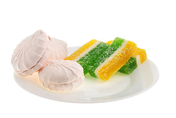 Sweets. East dessert it is isolated on a white background