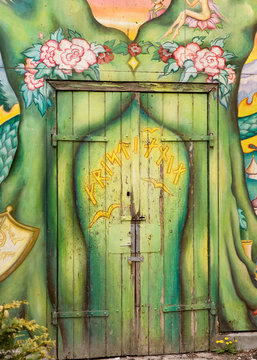 A detail of a door in Christiania