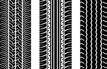 Tire tracks