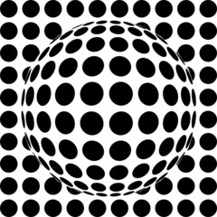 op-art sphere