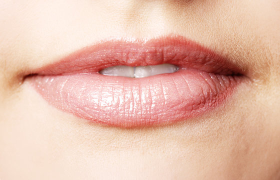 Close-up of a woman's lips