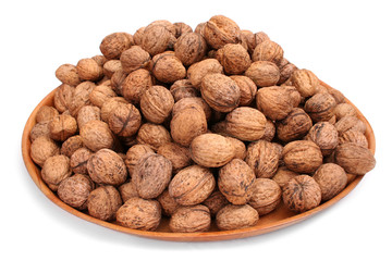 walnuts on white