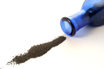 sabbia con bottiglia