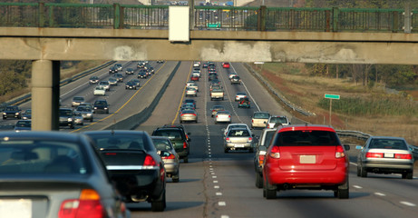 Traffic jam in Ontario, Canada