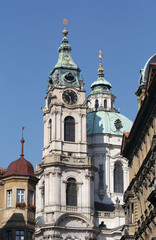 Fototapeta na wymiar St nicolas church. Prague.