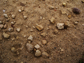 Stones on the ground