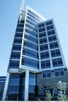 Modern tall building office exterior