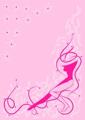 Obraz na płótnie Canvas Beauty pink background
