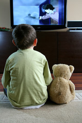 watching TV