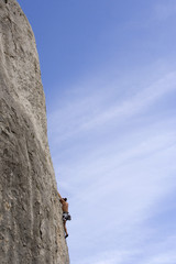 Escalade en falaise : grandes voies