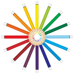 colored vector pencils