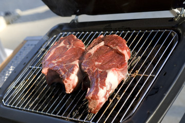 Cooking barbecue 2 steak