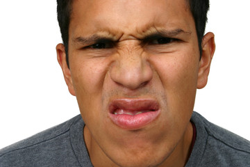 Fototapeta premium Young Hispanic Man Angry