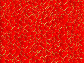 Obraz premium many hearts background