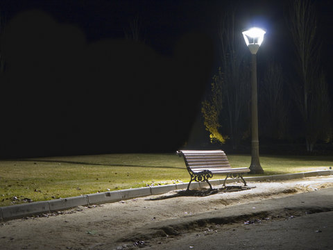 Banco en parque 