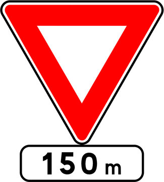 Panneau - C&eacute;der le passage