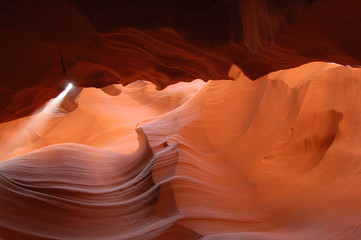 Ray in the Antelope Canyon