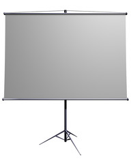 Rendered presentation screen. Isolation on white