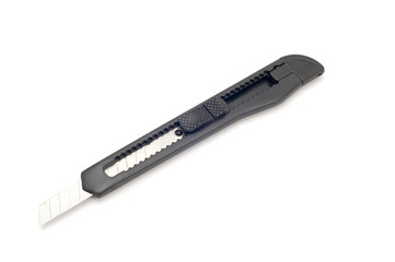 object on white - office tool knife