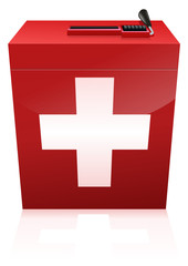 Obraz premium Urne d'élection Suisse
